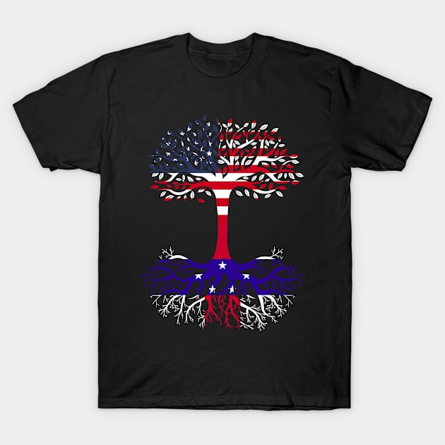 American Grown Netherlands Antilles Roots Netherlands Antilles Flag T-Shirt by BramCrye